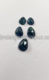 Blue Tourmaline Rose Cut Slices